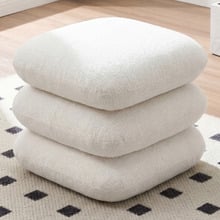 Devika Chenille Swivel Ottoman